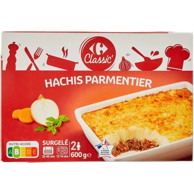 600g  hachis parmentier Carrefour Classic