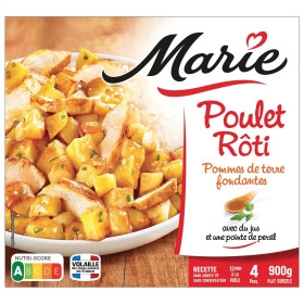 900g poulet rôti pommes de terre Marie 900g poulet rôti pommes de terre Marie