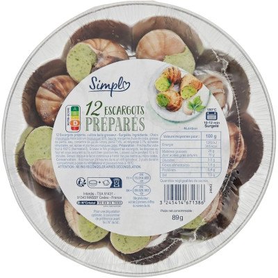 12x gros escargots préparés  simpl