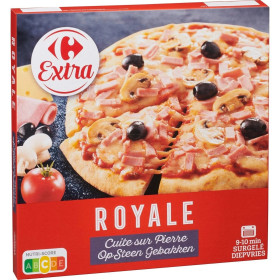400g Pizza royale Cuite sur Pierre Carrefour Extra