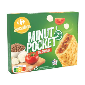 360g pizza sandwich bolognaise - Minut'pocket  Carrefour Sensation