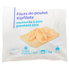 1kg Filet poulet saumurés PP surgelés