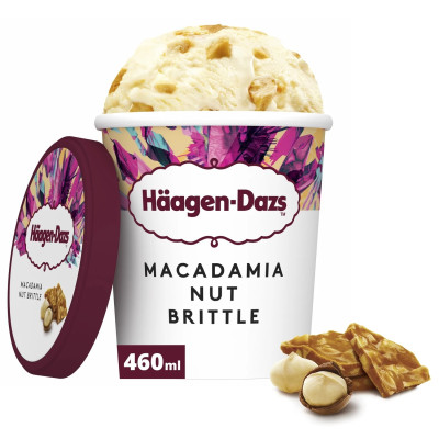 400g pot macadamia nut brittle  Haagen-dazs