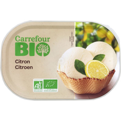 495g bac sorbet citron  Carrefour Bio