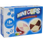 368g - 12x minicup vanille chocolat - vanille fraise Carrefour Classic