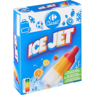 480g - 8x 60ml ice jet Carrefour Classic