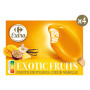 312g - 4x bâtonnet vanille fruit exotique Carrefour Extra