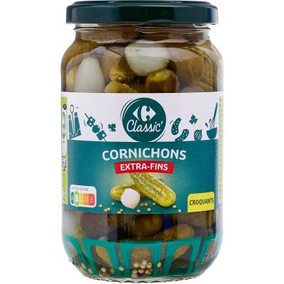 185g Cornichons extra-fins Carrefour