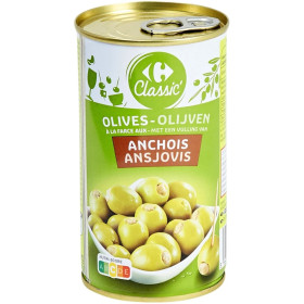 150g  Olives Farcies Anchois Carrefour