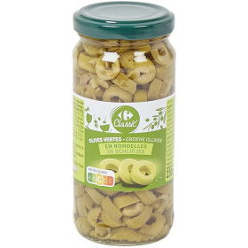 244ml Olives Rondes Vertes Carrefour