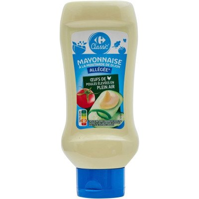 455g Flacon Mayonnaise Allégée Carrefour Classic