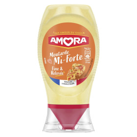 260g Moutarde mi forte Squeeze Amora