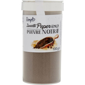 100g Poivre noir moulu Simpl 100g Poivre noir moulu Simpl