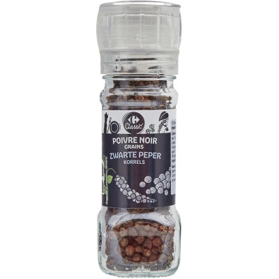 35g Moulin Poivre noir grains Carrefour Classic