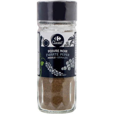 42g Poivre noir moulu Carrefour Classic