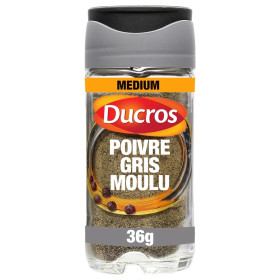 36g Poivre gris moulu Ducros