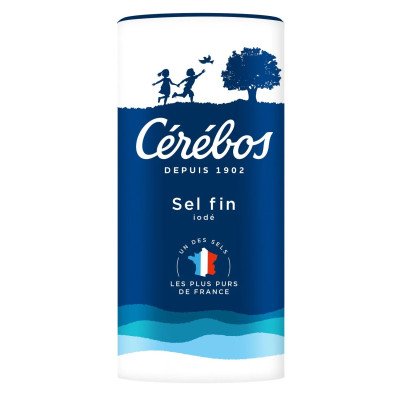 500g Sel fin iodé Cérébos