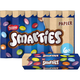 6x 34g Smarties hexatubes 6x 34g Smarties hexatubes