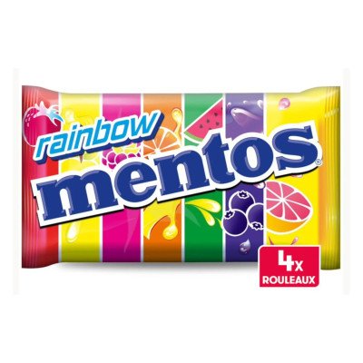 152g- 4x  Mentos rouleaux fruits