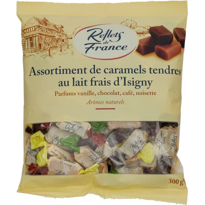 300g Assortiment de caramels au lait frais Reflets de France