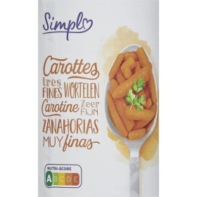 Carottes très fines Simpl  265 g Carottes très fines Simpl  265 g