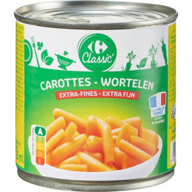 Carottes extra fines Carrefour Classic  265g