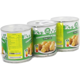3x  115g  champignons entier 1er choix Carrefour  Classic