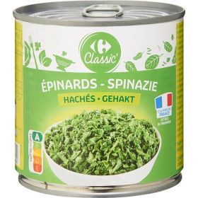 395g  épinard hachés Carrefour Classic