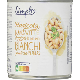 530g  haricots blancs Simpl 530g  haricots blancs Simpl