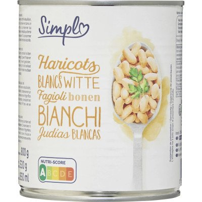 530g  haricots blancs Simpl