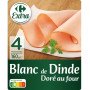 Blanc de Dinde dorée au four 4 tranches CRF extra 160g