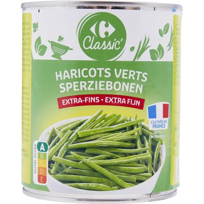 440g Haricots verts extra fins Carrefour Classic