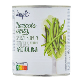 440g  Haricots verts très fins Simpl 440g  Haricots verts très fins Simpl
