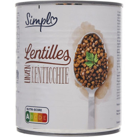530g  Lentilles Simpl 530g  Lentilles Simpl