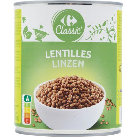 530g Lentilles Carrefour Classic