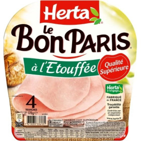 Le Bon Paris cuit à l'étouffée 4 tranches 170g