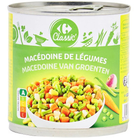 265g  macédoines légumes Carrefour Classic