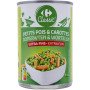 265g petit  pois carottes extra fins Carrefour Classic