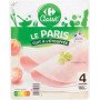 Jambon de Paris 4 tranches dégraissé, découenné CRF Classic 160g