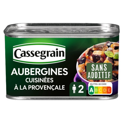 375g  aubergines Cassegrain