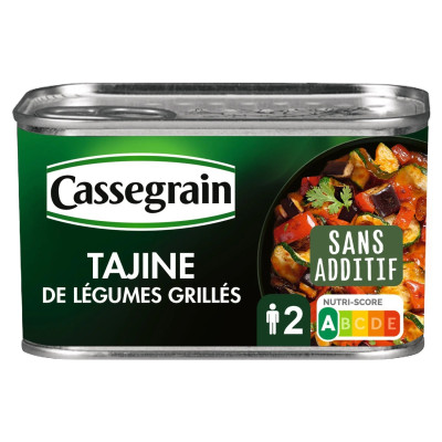 375g  tajine légumes grillés épicés Cassegrain