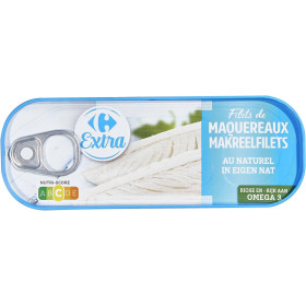 98g Filets de maquereaux nature Carrefour Extra