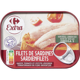 50g Sardines tomate Carrefour Extra
