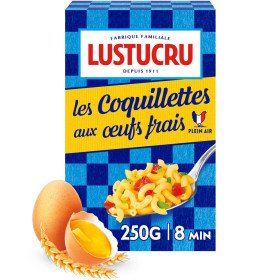 250g Coquillettes aux œufs frais Lustucru