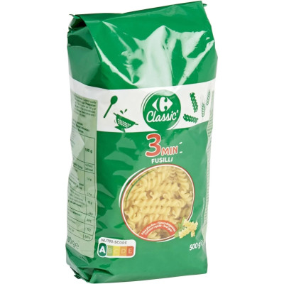 500g Fusilli Cuisson rapide Carrefour Classic