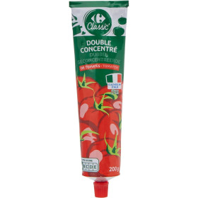 200g Tube double concentré tomates Carrefour Classic