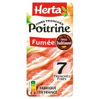 Poitrine fumée herta 7 tranches 100g