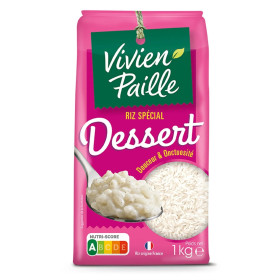 1Kg Riz rond spécial dessert Vivien Paille