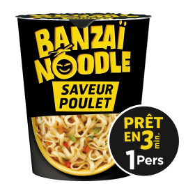 67 g noodle poulet  banzai  Lustucru