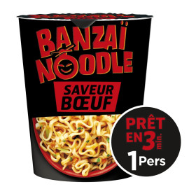 67 g noodle bœuf  banzai  Lustucru